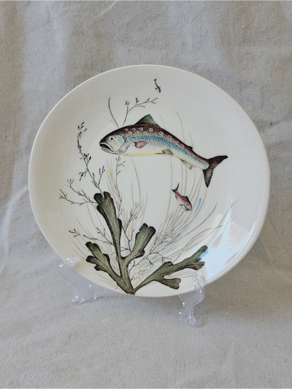Johnson Brothers Fish plates, Designs #4 and #5.